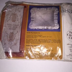 Needlepoint. Welcome Banner